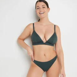 Lisa MAILLOT DE BAIN SLIP BRESILIEN VERT FONCE -Triumph Soldes 20049500 C