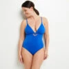 Lisa MAILLOT DE BAIN 1 PIECE TRIANGLE BLEU ROI -Triumph Soldes 20049700 F