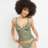 MAILLOT DE BAIN TANKINI VERT -Triumph Soldes 20050300 F
