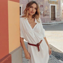 TUNIQUE BEACHWEAR BLANC 7 TUNIQUE BEACHWEAR BLANC -Triumph Soldes 20056200 M