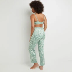 PANTALON SATIN IMPRIME Vert Clair 7 PANTALON SATIN IMPRIME Vert Clair -Triumph Soldes 20063900 D