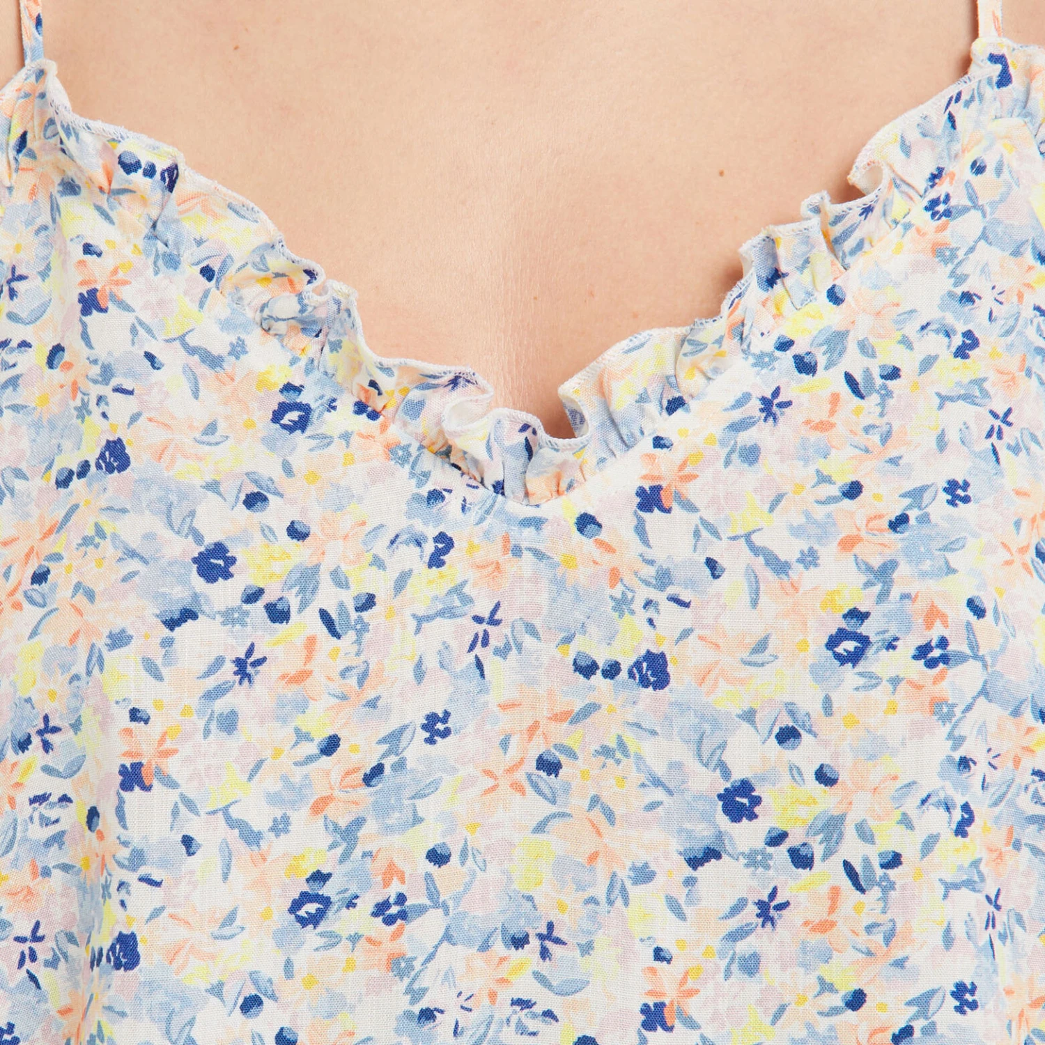 DEBARDEUR IMPRIME MULTICO BLEU 5 DEBARDEUR IMPRIME MULTICO BLEU – Image 3