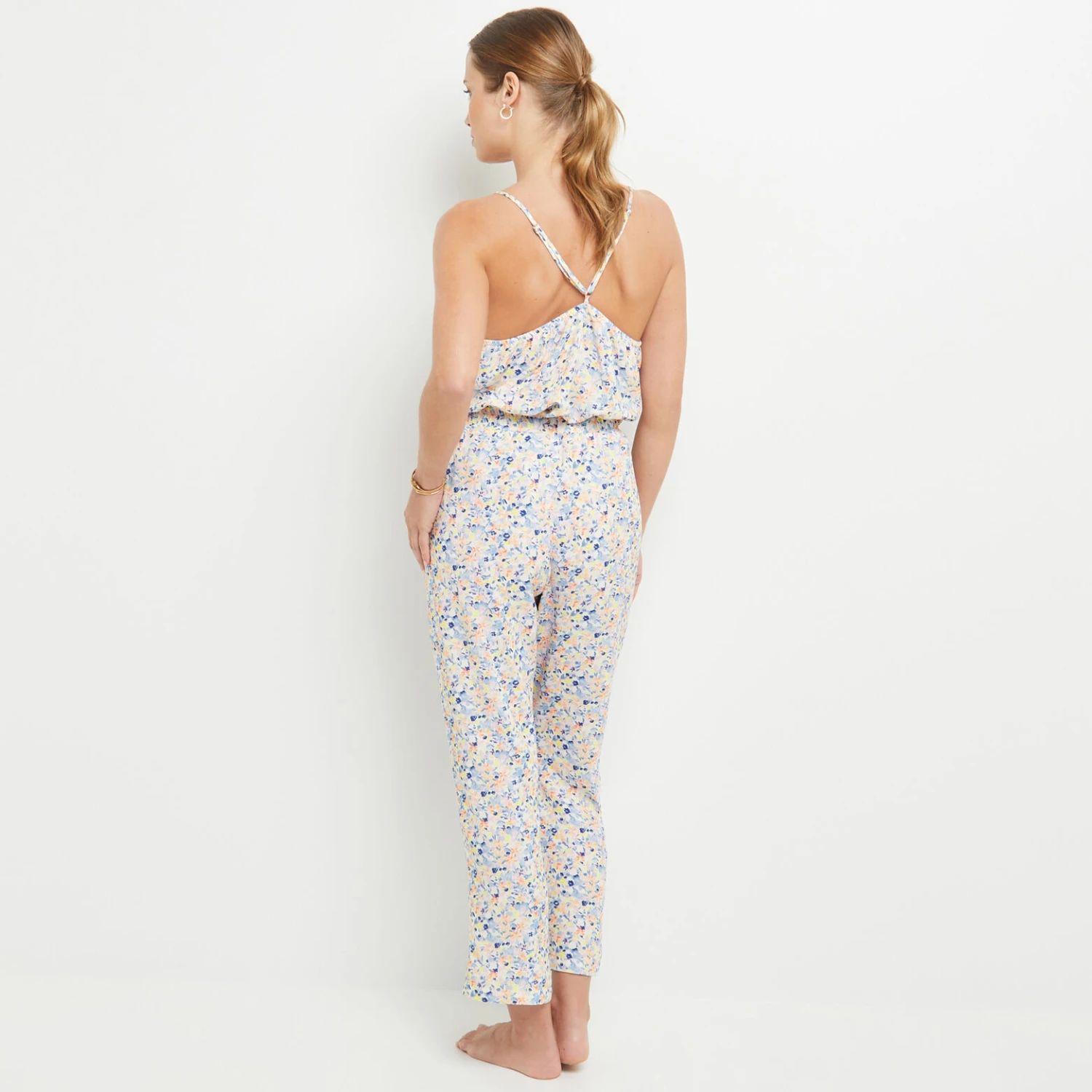 PANTACOURT IMPRIME MULTICO BLEU 5 PANTACOURT IMPRIME MULTICO BLEU – Image 3