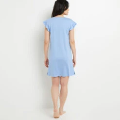 NUISETTE MANCHES COURTES COTON BLEU CLAIR -Triumph Soldes 20065900 D