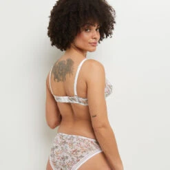 SOUTIEN-GORGE CORBEILLE IMPRIME MULTICO BLANC -Triumph Soldes 20068400 D