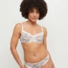 SOUTIEN-GORGE CORBEILLE IMPRIME MULTICO BLANC -Triumph Soldes 20068400 F