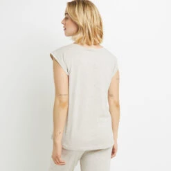 TEE SHIRT MANCHES COURTES COTON BEIGE 9 TEE SHIRT MANCHES COURTES COTON BEIGE -Triumph Soldes 20070502 D