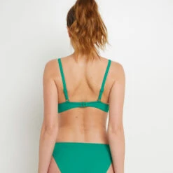MAILLOT DE BAIN EMBOITANT COULISSE VERT -Triumph Soldes 20072801 D