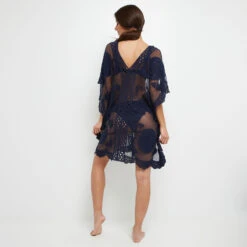 BEACHWEAR TUNIQUE BRODEE MARINE -Triumph Soldes 42582503 D