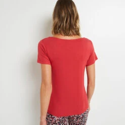 TEE SHIRT MANCHES COURTES ROSE -Triumph Soldes 43186803 D