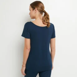 TEE SHIRT MANCHES COURTES MARINE -Triumph Soldes 43186805 D