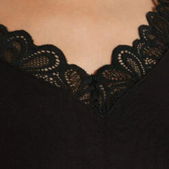 TEE SHIRT MANCHES LONGUES NOIR -Triumph Soldes 43186900 Z