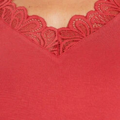 TEE SHIRT MANCHES LONGUES ROSE -Triumph Soldes 43186902 Z