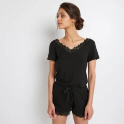 SHORT VISCOSE NOIR