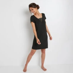 NUISETTE MANCHES COURTES NOIR