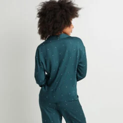 CHEMISE DE PYJAMA VISCOSE VERT -Triumph Soldes 43193301 D