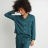 CHEMISE DE PYJAMA VISCOSE VERT 1 CHEMISE DE PYJAMA VISCOSE VERT -Triumph Soldes 43193301 F