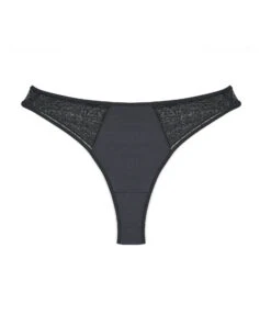 Tanga Microfibre Et Tulle NOIR -Triumph Soldes 77001900 M