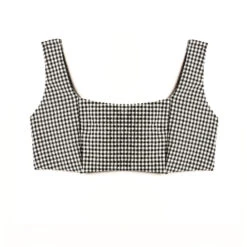 Maillot Brassiere Vichy BLANC/NOIR -Triumph Soldes 77009300 D