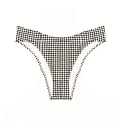 Maillot Culotte Echancrée Vichy BLANC/NOIR -Triumph Soldes 77009400 D