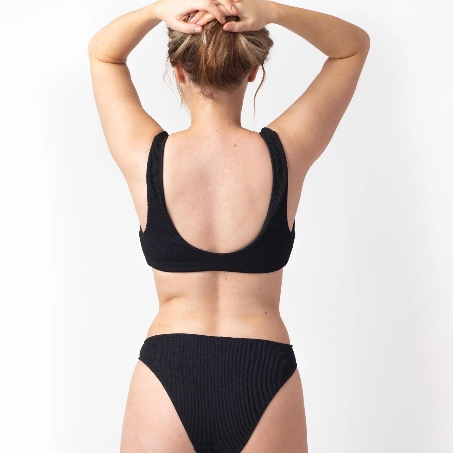 BRASSIERE MAILLE GAUFREE NOIR 4 BRASSIERE MAILLE GAUFREE NOIR – Image 2